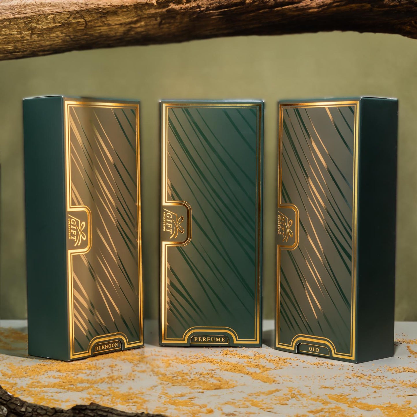 عرض مجموعة ثلاثة بوكسات (3 عطور + 3 دخون + 3 عود)